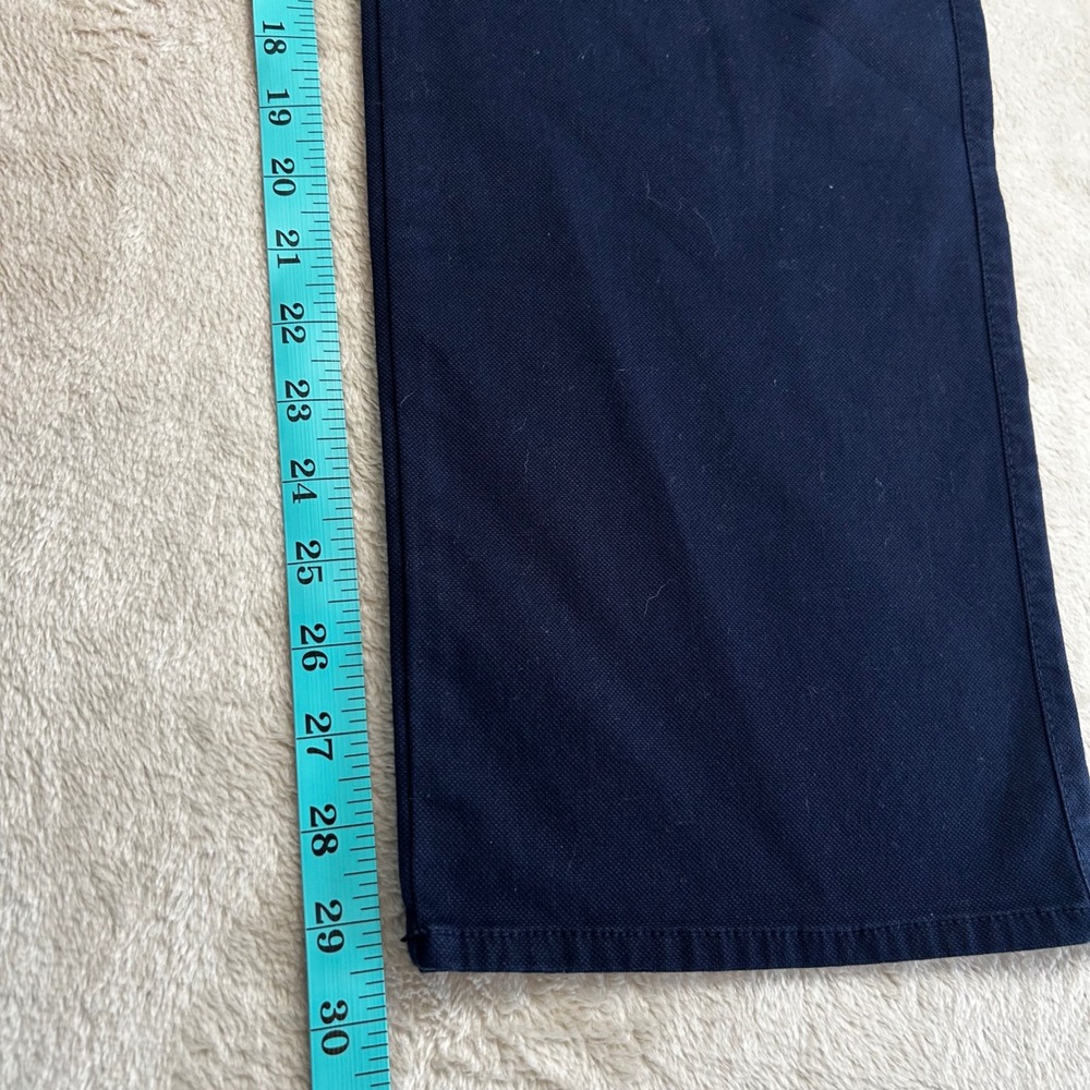 NWT Hart Schaffner Marx Flat Front Pants Mens 38 X 30 Navy Blue Casual Chino - Picture 7 of 10